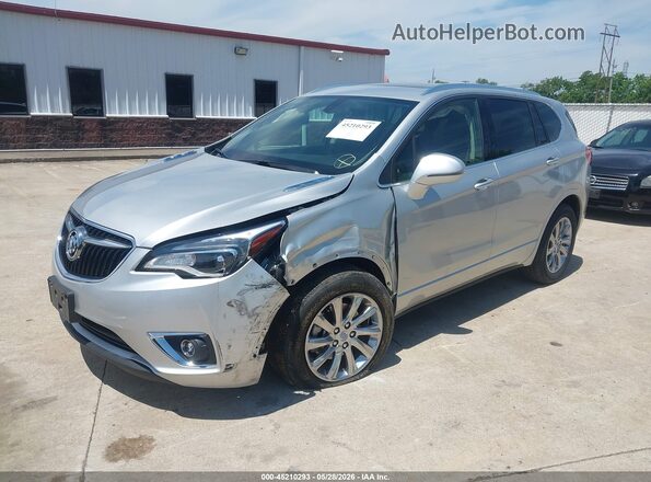LRBFX2SA5KD111077 2019 BUICK ENVISION Silver Vista tres cuartos delantera izquierda