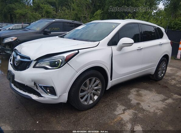 LRBFX2SA6LD225865 2020 BUICK ENVISION White წინა მარცხენა ხედი სამი მეოთხედიდან