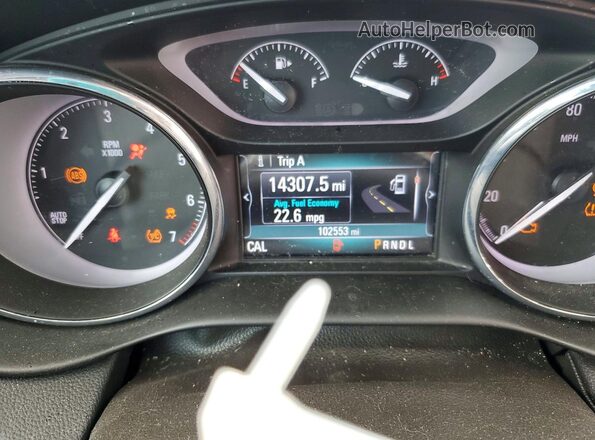 LRBFX2SA7KD101330 2019 BUICK ENVISION Black ხელსაწყოთა პანელის ხედი