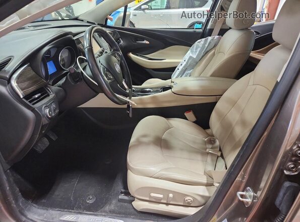 LRBFX2SAXKD025828 2019 BUICK ENVISION Tan Вид салону спереду
