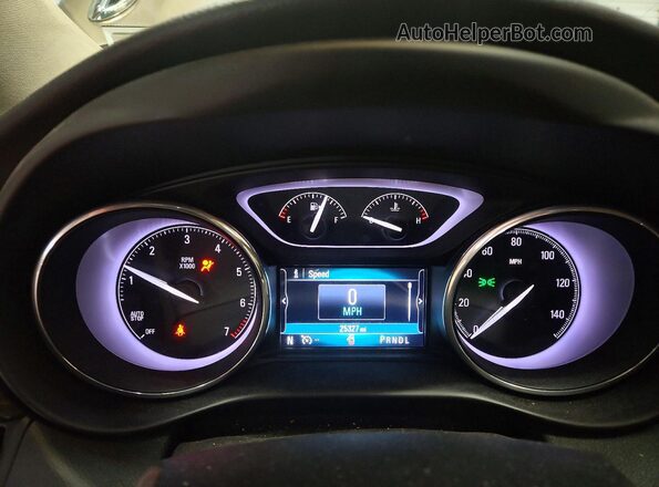 LRBFX2SAXKD025828 2019 BUICK ENVISION Tan Вид щитка приладів