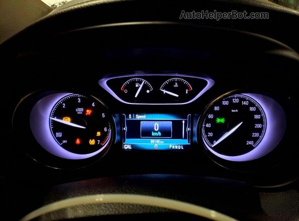 LRBFX2SAXKD075757 2019 BUICK ENVISION Белый Вид щитка приборов