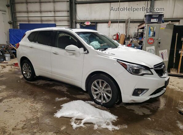 LRBFX2SAXKD075757 2019 BUICK ENVISION Белый Передняя правая четверть