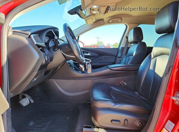 LRBFX2SAXKD109406 2019 BUICK ENVISION Burgundy Vista interior delantera