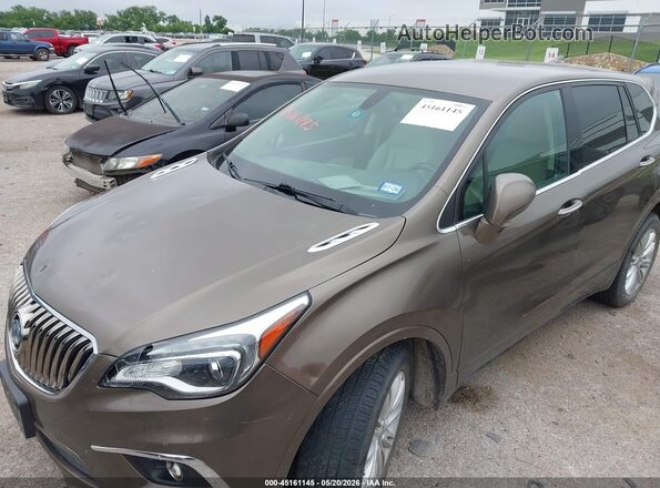 LRBFXASA1HD029270 2017 BUICK ENVISION Brown Front view
