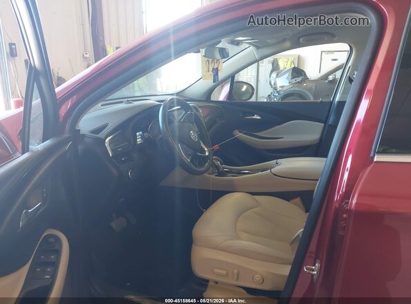 LRBFXBSA1KD141967 2019 BUICK ENVISION Red Widok wnętrza z przodu
