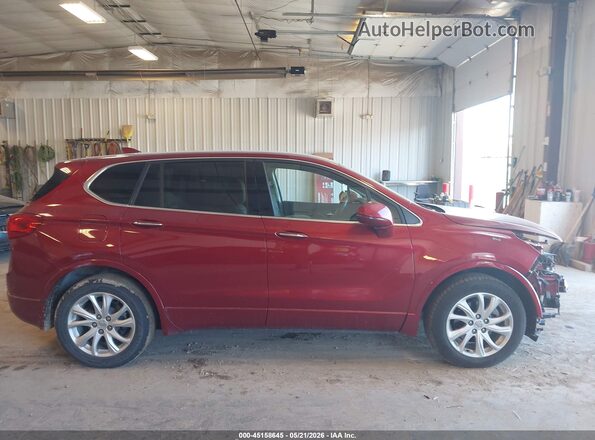 LRBFXBSA1KD141967 2019 BUICK ENVISION Red Widok wnętrza z tyłu