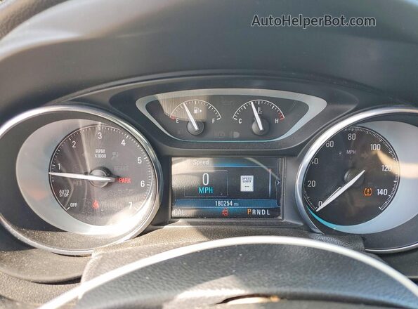 LRBFXBSA3HD128954 2017 BUICK ENVISION Silver ხელსაწყოთა პანელის ხედი