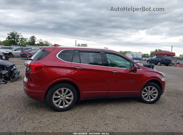 LRBFXBSA5HD121021 2017 BUICK ENVISION Red Вид задньої частини салону