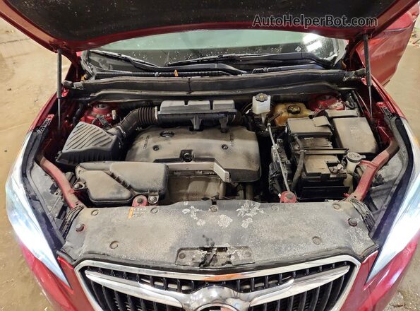 LRBFXBSA6KD064125 2019 BUICK ENVISION Red Widok wnętrza z tyłu