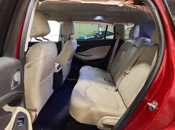 LRBFXBSA6KD064125 2019 BUICK ENVISION Red Widok tylnych siedzeń