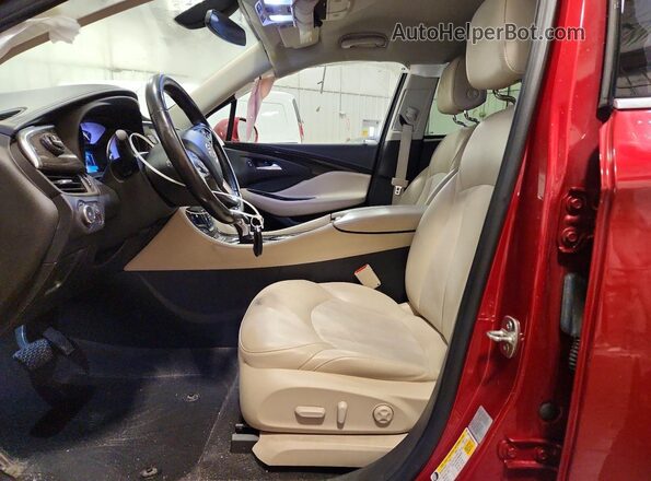 LRBFXBSA6KD064125 2019 BUICK ENVISION Red Widok wnętrza z przodu