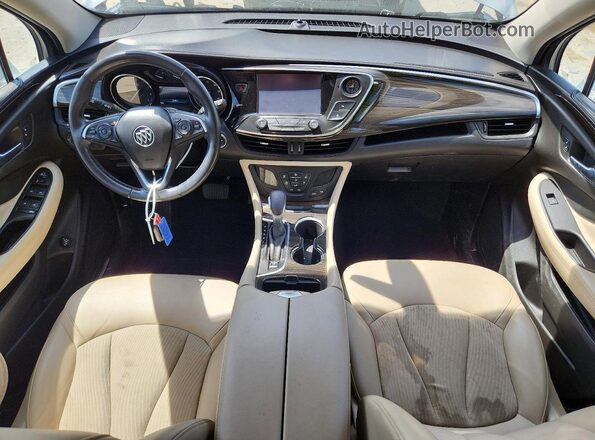 LRBFXBSA8KD025469 2019 BUICK ENVISION Silver Widok deski rozdzielczej