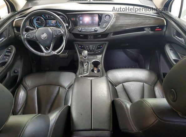 LRBFXBSAXHD093684 2017 BUICK ENVISION Silver Widok deski rozdzielczej