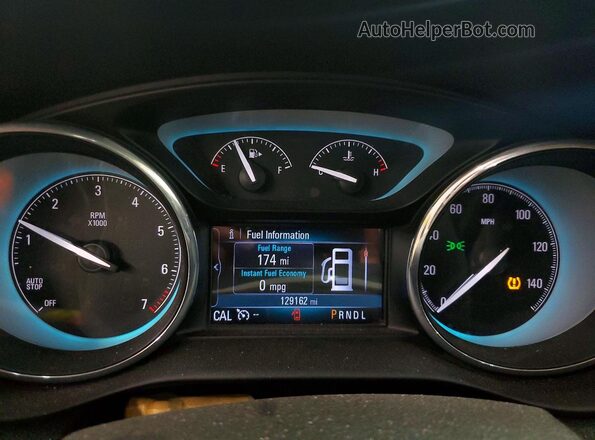 LRBFXBSAXHD093684 2017 BUICK ENVISION Silver Widok zestawu wskaźników
