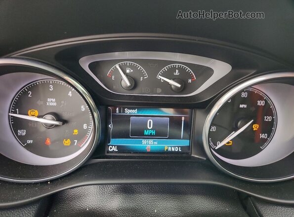 LRBFXBSAXKD018703 2019 BUICK ENVISION Серый Вид щитка приборов
