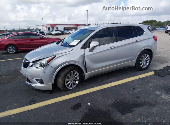 LRBFXCSA3KD025787 2019 BUICK ENVISION Silver Front left