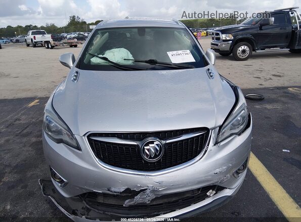 LRBFXCSA3KD025787 2019 BUICK ENVISION Silver Dashboard view