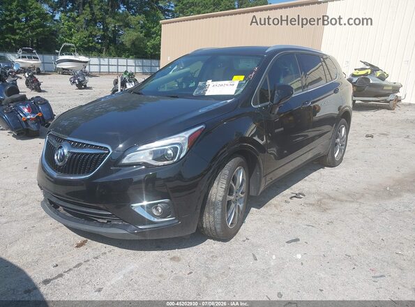 LRBFXCSA3LD150189 2020 BUICK ENVISION Black Առջևի ձախ երեք քառորդ տեսարան