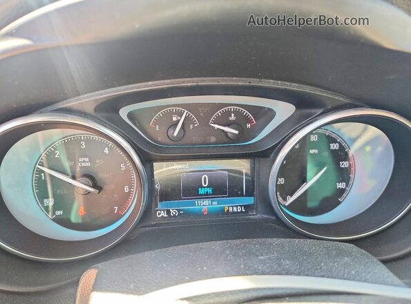 LRBFXCSA5JD004776 2018 BUICK ENVISION Black Widok zestawu wskaźników