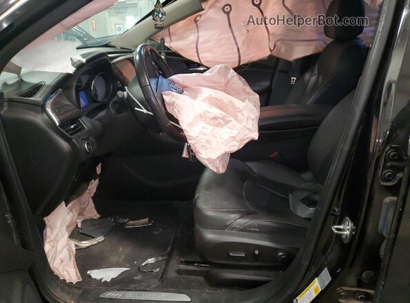 LRBFXDSA6HD160700 2017 BUICK ENVISION Black Front interior view