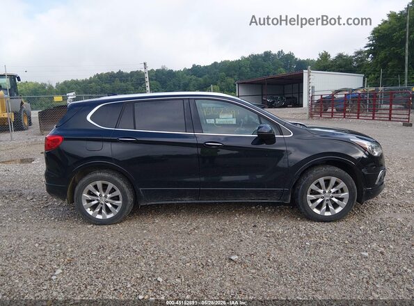 LRBFXDSAXHD069610 2017 BUICK ENVISION Black Widok wnętrza 360 stopni