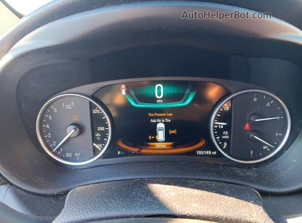 LRBFXFSX8HD129450 2017 BUICK ENVISION White Instrument cluster view