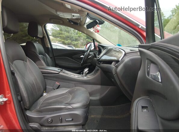 LRBFXFSXXGD169785 2016 BUICK ENVISION Red Widok wnętrza z przodu