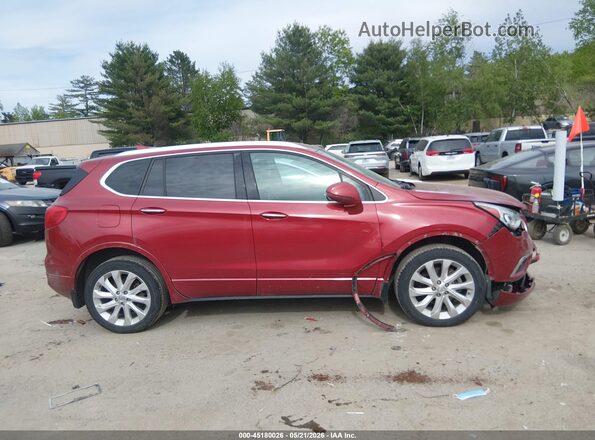 LRBFXFSXXGD169785 2016 BUICK ENVISION Red Widok wnętrza z tyłu