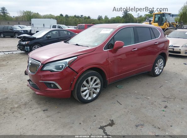 LRBFXFSXXGD169785 2016 BUICK ENVISION Red Przód lewy