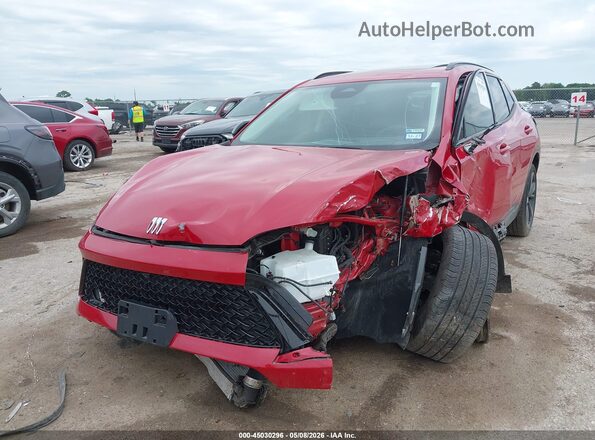 LRBFZLE43SD011629 2025 BUICK ENVISION Red Առջևի ձախ երեք քառորդ տեսարան