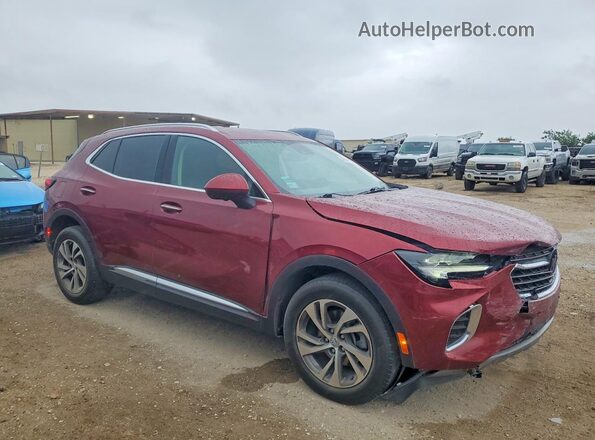LRBFZNR43ND136124 2022 BUICK ENVISION Бордовый Передняя правая четверть