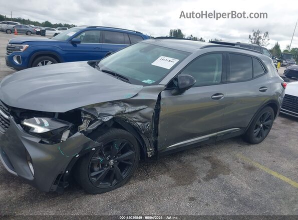 LRBFZNR47ND046426 2022 BUICK ENVISION Gray Front view