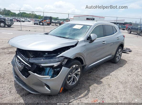 LRBFZNR48PD029136 2023 BUICK ENVISION Gray Առջևի ձախ երեք քառորդ տեսարան