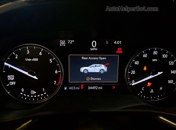 LRBFZPR46MD127735 2021 BUICK ENVISION White Instrument cluster view