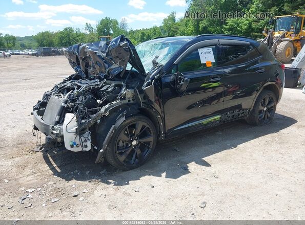 LRBFZPR47MD075063 2021 BUICK ENVISION Black წინა მარცხენა ხედი სამი მეოთხედიდან
