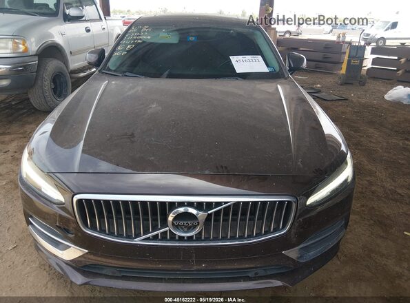 LVY992ML0JP025222 2018 VOLVO S90 Brown Vista del salpicadero
