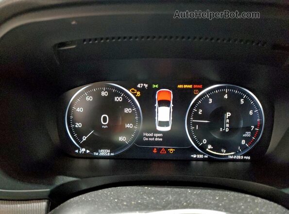 LVYA22MT6LP169894 2020 VOLVO S90 Черный Вид щитка приборов