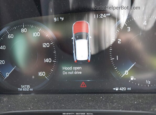 LYV102DLXKB251263 2019 VOLVO XC60 White Widok tylnych siedzeń