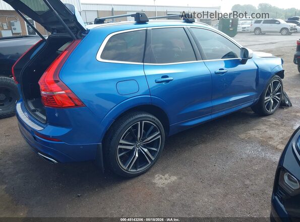 LYV102DM4KB287829 2019 VOLVO XC60 Синий Задняя правая четверть
