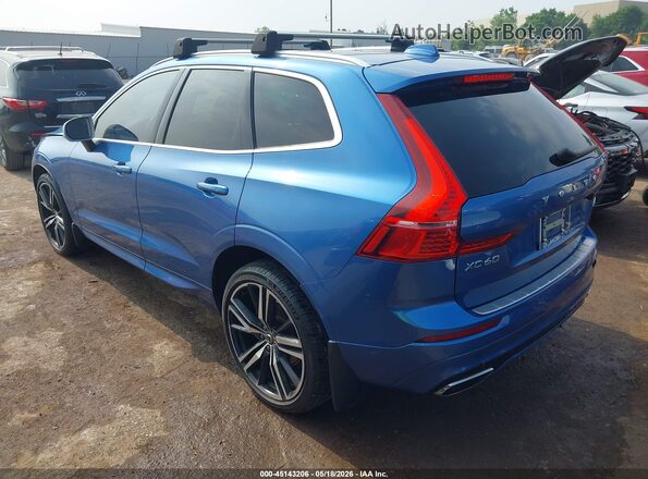 LYV102DM4KB287829 2019 VOLVO XC60 Синий Задняя левая четверть