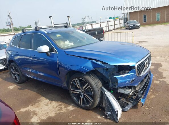LYV102DM4KB287829 2019 VOLVO XC60 Синий Вид задней части салона