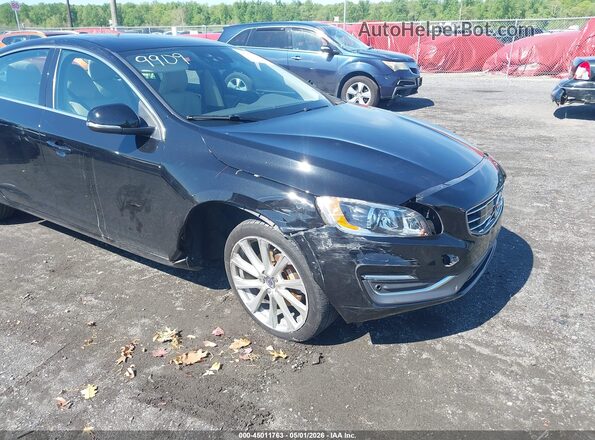 LYV402TM8JB169909 2018 VOLVO S60 INSCRIPTION Black Widok z przodu