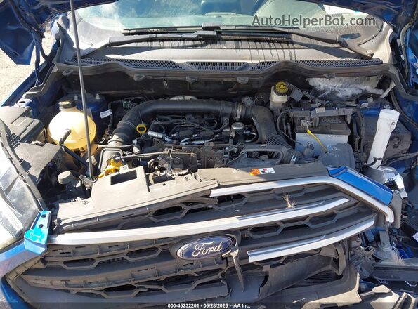MAJ3P1TE2JC242168 2018 FORD ECOSPORT Blue Вид ззаду