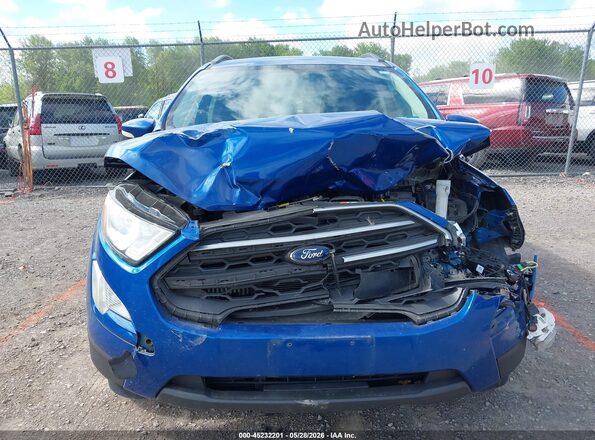 MAJ3P1TE2JC242168 2018 FORD ECOSPORT Blue Вид щитка приладів