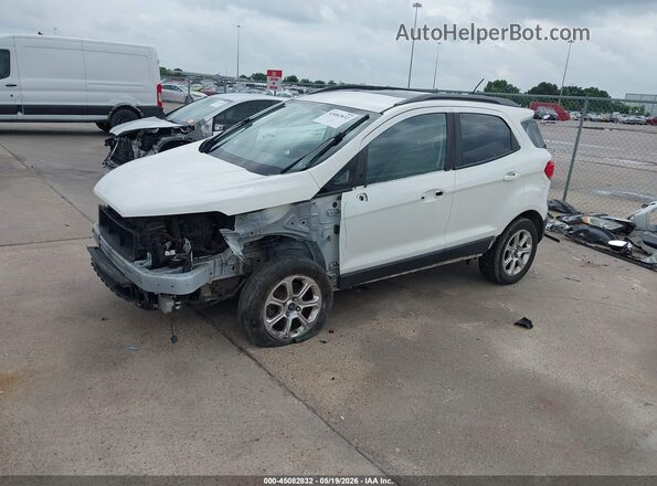 MAJ3P1TE3JC247010 2018 FORD ECOSPORT White Vista tres cuartos delantera izquierda