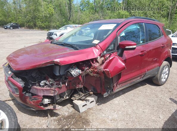 MAJ3P1TE5JC165506 2018 FORD ECOSPORT Red წინა ხედი