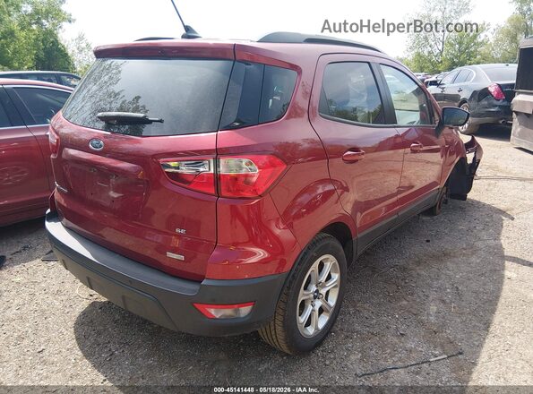 MAJ3P1TE5JC165506 2018 FORD ECOSPORT Red უკანა მარჯვენა