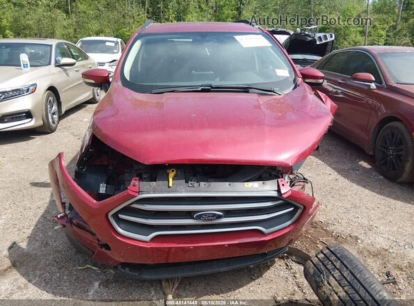 MAJ3P1TE5JC165506 2018 FORD ECOSPORT Red ხელსაწყოთა პანელის ხედი