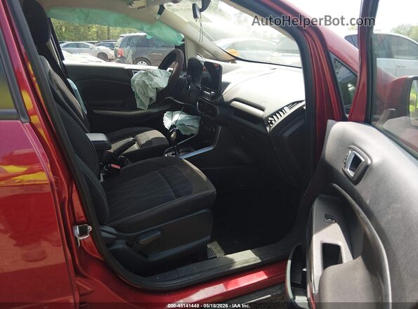 MAJ3P1TE5JC165506 2018 FORD ECOSPORT Red წინა სალონის ხედი